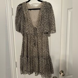 Impeccable pig cheetah print dress size medium